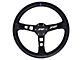 PRP Deep Dish Leather Steering Wheel; Blue (Universal; Some Adaptation May Be Required)