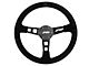 PRP Deep Dish Suede Steering Wheel; Black (Universal; Some Adaptation May Be Required)