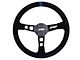 PRP Deep Dish Suede Steering Wheel; Blue (Universal; Some Adaptation May Be Required)