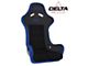 PRP Delta Composite Seat; Black and Blue (Universal; Some Adaptation May Be Required)