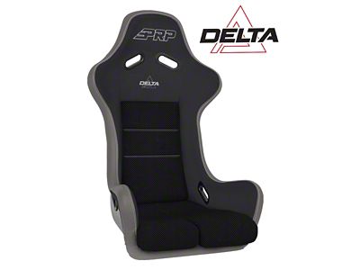 PRP Delta Composite Seat; Black and Grey (Universal; Some Adaptation May Be Required)