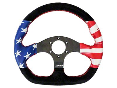 PRP D-Shaped Suede Steering Wheel; New Glory (Universal; Some Adaptation May Be Required)