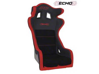 PRP Echo Composite Seat; Black and Red (Universal; Some Adaptation May Be Required)