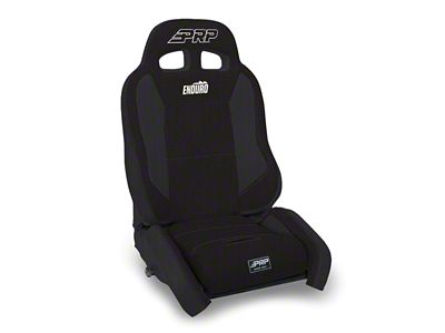 PRP EnduroCrawl Reclining Suspension Seat; Driver Side; Black (Universal; Some Adaptation May Be Required)