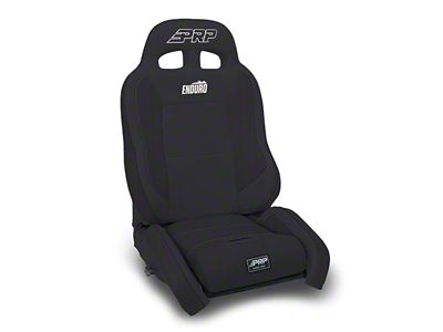 PRP EnduroCrawl Reclining Suspension Seat; Passenger Side; Black Vinyl (Universal; Some Adaptation May Be Required)