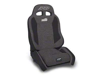 PRP EnduroCrawl Reclining Suspension Seat; Passenger Side; Gray (Universal; Some Adaptation May Be Required)