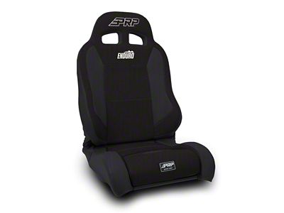PRP EnduroTrek Reclining Suspension Seat; Driver Side; Black (Universal; Some Adaptation May Be Required)