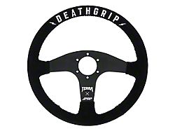 PRP Flat Suede Steering Wheel; Terra Crew Death Grip (Universal; Some Adaptation May Be Required)