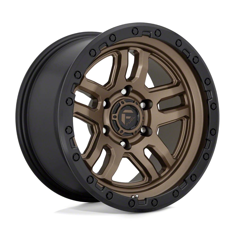 Fuel Wheels Jeep Wrangler Ammo Matte Bronze with Black Bead Ring Wheel ...