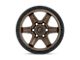 Fuel Wheels Kicker Matte Bronze with Black Bead Ring Wheel; 17x9 (07-18 Jeep Wrangler JK)