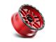 KMC Mesa Candy Red with Black Lip Wheel; 17x8.5 (20-24 Jeep Gladiator JT)
