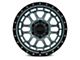 Reika R35 Rambler Gloss Graphite with Gloss Black Ring Wheel; 17x9 (07-18 Jeep Wrangler JK)