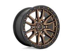 Fuel Wheels Rebel Matte Bronze with Black Bead Ring Wheel; 17x9; 1mm Offset (20-26 Jeep Gladiator JT)