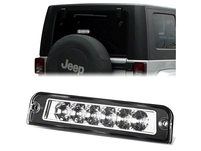 LED Third Brake Light; Chrome (97-06 Jeep Wrangler TJ)