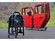EZ 4x4 4-Door Holder Aluminum Rolling Cart; Black
