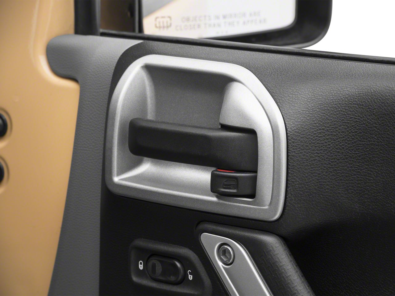 Rugged Ridge Jeep Wrangler Charcoal Door Latch Trim 11157.20 (1118