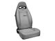 Corbeau Moab Reclining Seats with Seat Heater and Inflatable Lumbar; Gray Vinyl; Pair (Universal; Some Adaptation May Be Required)