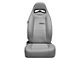 Corbeau Moab Reclining Seats with Seat Heater; Gray Vinyl; Pair (Universal; Some Adaptation May Be Required)