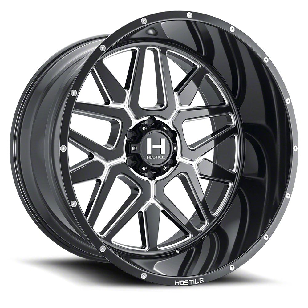 Hostile Jeep Grand Cherokee Diablo Blade Cut Wheel; 24x12 H128 ...