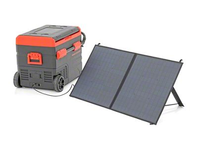 Rough Country 50-Liter Portable Rechargeable Refrigerator/Freezer with Solar Panel