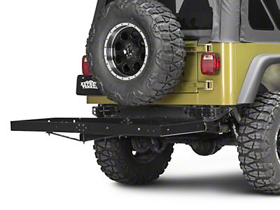 Rugged Ridge Jeep Wrangler 2 in. Receiver Hitch Kit w/ Cargo Rack   (87-06 Jeep Wrangler YJ & TJ)