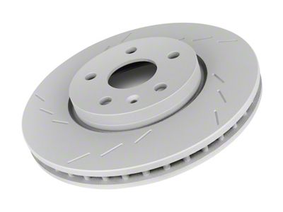 Frozen Rotors Slotted Rotor; Front Driver Side (1999 Jeep Wrangler TJ w/ 3-Inch Cast Rotors; 00-06 Jeep Wrangler TJ)