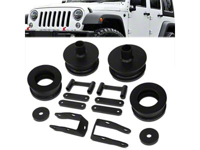 2-Inch Leveling Kit with Shock Extenders (07-18 Jeep Wrangler JK)