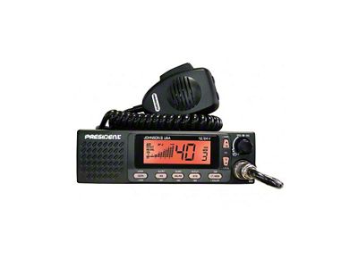 President Electronics 40-Channel Mobile AM CB Radio with Weather and PA (Universal; Some Adaptation May Be Required)
