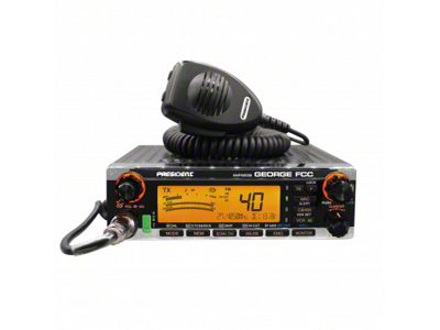 President Electronics 40-Channel Mobile AM/FM/SSB CB Radio with Weather and PA (Universal; Some Adaptation May Be Required)