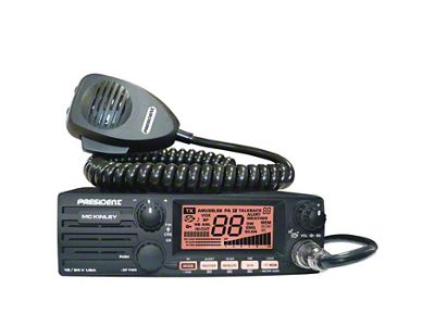 President Electronics 40-Channel Mobile AM/SSB CB Radio with Weather and PA (Universal; Some Adaptation May Be Required)