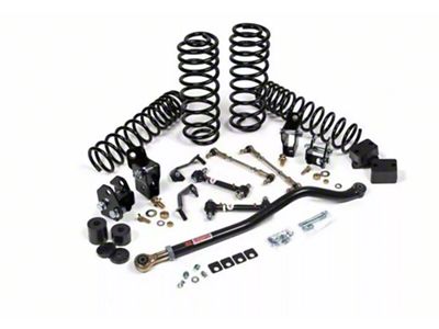 JKS Manufacturing 2.50-Inch J-Venture Heavy Rate Coil Suspension Lift Kit with Shock Relocation Brackets (18-24 Jeep Wrangler JL 4-Door, Excluding 4xe & Rubicon 392)