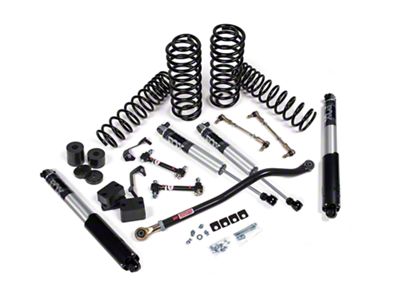 JKS Manufacturing 2.50-Inch J-Venture Heavy Rate Coil Suspension Lift Kit with FOX 2.5 IFP Performance Series Shocks (18-24 Jeep Wrangler JL 4-Door, Excluding 4xe & Rubicon 392)