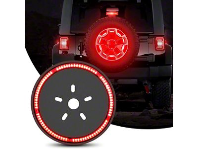 Nilight Spare Tire LED Third Brake Light (87-18 Jeep Wrangler YJ, TJ & JK)