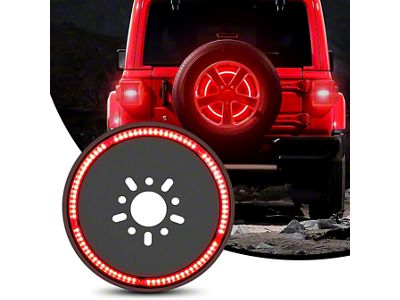Nilight Spare Tire LED Third Brake Light (18-24 Jeep Wrangler JL)