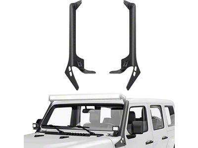 Nilight 52-Inch Light Bar and Pod Light Windshield Frame Mounting Brackets (18-24 Jeep Wrangler JL, Excluding 4xe & Rubicon 392)