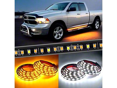 Nilight 70-Inch LED Running Board Lights (Universal; Some Adaptation May Be Required)