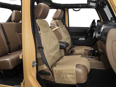Rugged Ridge Front Cargo Seat Cover; Tan (Universal; Some Adaptation May Be Required)