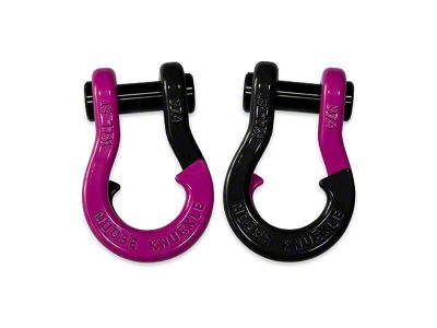 Moose Knuckle Offroad Jowl Split Recovery Shackle 3/4 Combo; Pogo Pink / Black Hole