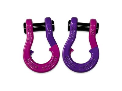 Moose Knuckle Offroad Jowl Split Recovery Shackle 3/4 Combo; Pogo Pink / Grape Escape