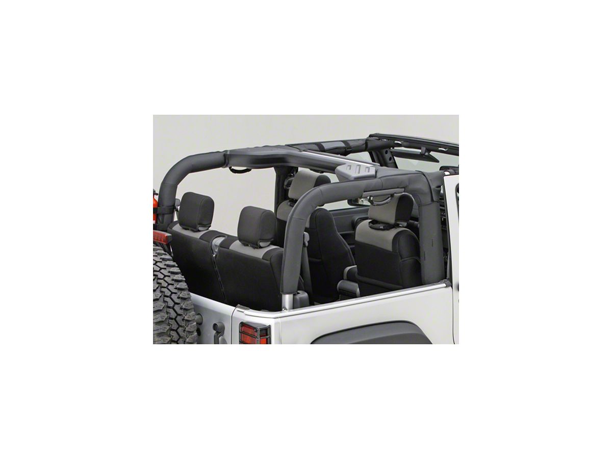 Rugged Ridge Jeep Wrangler Roll Bar Cover; Black Polyester  (07-18 Jeep  Wrangler JK 2-Door) - Free Shipping