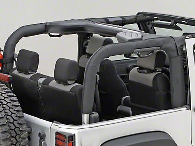 Rugged Ridge Jeep Wrangler Roll Bar Cover; Black Polyester  (07-18 Jeep  Wrangler JK 2-Door) - Free Shipping