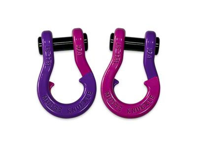 Moose Knuckle Offroad Jowl Split Recovery Shackle 3/4 Combo; Grape Escape / Pogo Pink