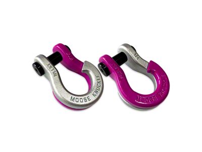 Moose Knuckle Offroad Jowl Split Recovery Shackle 3/4 Combo; Pretty Pink / Pogo Pink