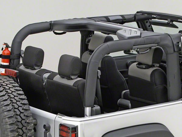 Rugged Ridge Jeep Wrangler Roll Bar Cover; Black Vinyl  (07-18 Jeep  Wrangler JK 2-Door) - Free Shipping