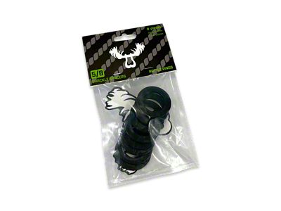 Moose Knuckle Offroad Rattle Rings Shackle Isolator Washers 5/8; Black Hole