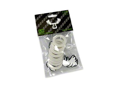 Moose Knuckle Offroad Rattle Rings Shackle Isolator Washers 5/8; Pure White