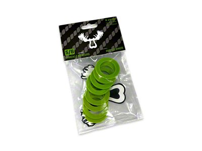 Moose Knuckle Offroad Rattle Rings Shackle Isolator Washers 5/8; Sublime Green
