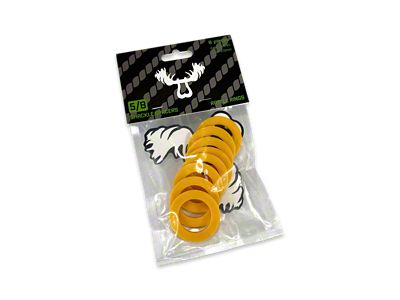 Moose Knuckle Offroad Rattle Rings Shackle Isolator Washers 5/8; Detonator Yellow