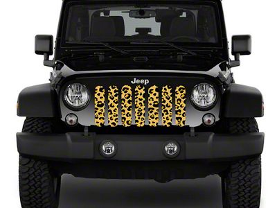 ZKD Customs Grille Insert; Leopard Print (07-18 Jeep Wrangler JK)