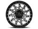Lock Off-Road Lunatic Matte Grey with Matte Black Ring Wheel; 18x9 (07-18 Jeep Wrangler JK)